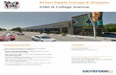 Broad Ripple Garage & Shoppes 6280 N College Avenue · - Join HopCat, Massage Envy, Marco’s, Pure Barre, Enterprise Rent-a-Car, and Athletico! - Up to 4,218 SF available in Indy's