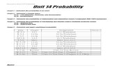 Geometry Unit 14 Probability Unit 14 Probability · 2018. 8. 31. · Geometry Unit 14 Probability Unit 14 Probability Target 1 – Calculate the probability of an event Target 2 –