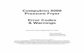 Computron 8000 Pressure Fryer Error Codes & Warningscearcommercial.co.uk/uploads/henny-penny-computron-8000...• Updated E-20 C and E-20 D errors to indicate they now also apply to