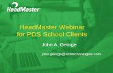 HeadMaster Webinar for PDS School Clientsimages.acswebnetworks.com/1/322/HMWebinarforPDSSchool... · Wizard •Schedule one or multiple students at the same time Class Schedule. Information