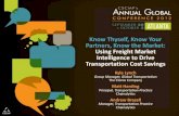 Know Thyself, Know Your Partners, Know the Market: Intelligence … · 2018. 3. 14. · Know Thyself, Know Your Partners, Know the Market: Using Freight Market Intelligence to Drive