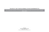 Audit of teAching Assignments · 2016. 6. 6. · AudIT of TEAChIng AssIgnMEnTs An Integrated Analysis of Teacher Educational Background and Courses Taught (May 2013) 1 introduction