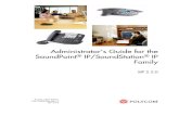 Administrator’s Guide for the SoundPoint IP/SoundStation IP … · 2017. 5. 30. · USA No part of this document may be reproduced or transmitted in any form or by any means, electronic