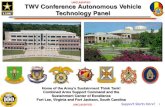 UNCLASSIFIED TWV Conference Autonomous Vehicle ......UNCLASSIFIED Support Starts Here! 5 UNCLASSIFIED Future MSV Automation In the joint operating environment (JOE), Army forces will