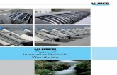 WASTE WATER Solutions Innovative Products Worldwide · global water and wastewater markets. This brochure provides a general over view of the Huber products and their applications.