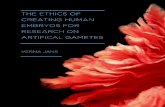 The ethics of creating human embryos for research for the ...essay.utwente.nl/70821/1/Thesis Verna Jans Final Draft 260816.pdf · However, the creation of human embryos for research