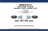 MUSTANG Stock Height Disc Brake Kit · 2018. 10. 24. · Pliers screwdriver snips grease gun universal Bearing Packer l555-W1218 ine bending tool 555-80086 d sc brake quiet Wheel