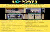 UQ POWER RENTAL SERIES GENERATORSuq-power.com/pdf/Mobile_Generators/UQ Power Rental Series...Model Voltages Standby Prime Engine model Alternator UQ-25 120/208/240/277/480 27KVA/ 22KW