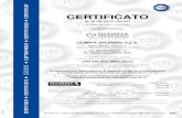CERTIFICATO - Olimpia Splendid · 2020. 3. 6. · certificato. nr. 50 100 12078 - rev.004. si attesta che / this is to certify that. il. sistema. 48$/,7¬ di. the. quality. system.