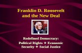 Franklin D. Roosevelt and the New Deal · 2019. 11. 30. · Protection of New Deal Accomplishments Steps FDR took to protect New Deal accomplishments (both failed): Court-Packing