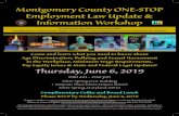 Montgomery County ONE-STOP Employment Law Update & … · 2019. 5. 9. · Employment Law Update & Information Workshop Presented by the Office of Human Rights Montgomery County Human