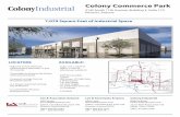 Colony Commerce Park Brochure2pdf.leeazmail.com/pdfs/industrial/brochures/Colony...Lee & Associates Arizona 3200 E. Camelback Rd, Suite 100 Phoenix, Arizona 85018 602.339.1411 602.954.3747