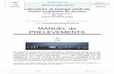 PRELEVEMENTS E-mail : MANUEL de · Version 3 Page 1 sur 12 Laboratoire de biologie médicale Centre hospitalier de Saumur Route de Fontevraud BP 100 49403 SAUMUR cedex Tel : 02 41