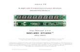 34112-TE - MPJA.COM PLJ-8LED Frequency Counter User Operating Manual 1 8-digit LED Frequency Counter