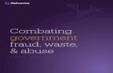 Combating government fraud, waste, & abuse… · 2020. 5. 18. · home renovation store or high-end clothing store, this could be a strong indicator of actual fraud. How is data analysis