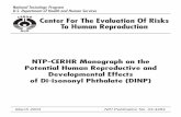 NTP-CERHR Monograph on the Potential Human Reproductive ... · phthalate. There were three public meetings of this panel (August 17-19 and December 15-17, 1999 and July 12-13, 2000).