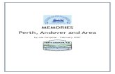 MEMORIES Perth, Andover and Area · 2013. 12. 28. · 1. Andover record office 2. Andover County court house 3. Churches 4. Communications 5. Places of business 6. Police 7. Yarns