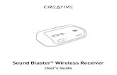 Sound Blaster Wireless Receiver - Creative Technologyccfiles.creative.com/manualdn/Manuals/TSD/10934/0x2B912CD1/SBWireless... · Congratulations! Your Sound Blaster® Wireless Receiver