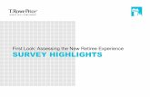 First Look: Assessing the New Retiree Experience SURVEY ......First Look: Assessing the New Retiree Experience SURVEY HIGHLIGHTS 2 Table of Contents Demographic and Financial Profiles