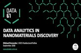 DATA ANALYTICS IN NANOMATERIALS DISCOVERY...10 | Data Analytics for Nanomaterials| Michael Fernandez Archetypal Analysis (AA) The predictors of Xi are finite mixtures of archetypes