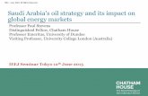 Saudi Arabia’s oil strategy and its impact on global energy marketseneken.ieej.or.jp/data/6147.pdf · Saudi Arabia’s oil strategy and its impact on global energy markets . Professor
