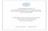 Consultation Paper on Developing Regulatory Framework in ... · Consultation Paper on Developing Regulatory Framework in the context of NGN in Nepal Tuesday, September 16, 2014 Page