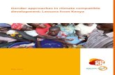 Gender approaches in climate compatible development: Lessons … · 2016. 6. 2. · SWAPS Sector Wide Approaches Acronyms. 1 Summary ... are due to local factors, such as increased