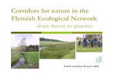 Corridors for nature in the Flemish Ecological Network · Built-on: 3.393 km2 (25,1 %) Ribbon development: > 6.000 km Nature reserves : 35% < 5ha Satellite image European Environment