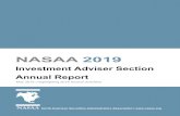 NASAA 2019...Veronica Rodriguez (CO); James Apistolas (NASAA), Liaison Each year, NASAA’s Training Project Group develops the Investment Adviser Training, an educational and insightful