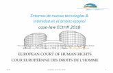 case-law ECtHR 2018 · 2018. 6. 12. · Entornos de nuevas tecnologías & Intimidad en el ámbito laboral case-law ECtHR 2018 The Court is based in Strasbourg, in the Human Rights