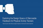 Exploring the Design Space of Glanceable Feedback for Physical … · 2016. 11. 4. · Exploring the Design Space of Glanceable Feedback for Physical Activity Trackers Ruben Gouveia,