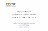 Renewal Report for Harlem Children's Zone Promise Academy ...€¦ · Renewal Report for Harlem Children's Zone Promise Academy II Charter School SCHOOL YEAR 2018-2019 NEW YORK CITY