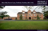 Mere Hall, Peover Lane, Chelford, Cheshire, SK11 9AL · an extravagant solid oak door into the reception hall with tiled floor and bespoke solid oak ... Double electric wooden gates