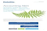 Accounting Alert - Deloitte US | Audit, Consulting, Advisory, and … · 2020. 5. 17. · Accounting Alert Quarterly update for PBEs – June 2015 The new Accounting Standards Framework
