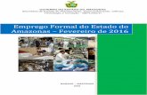 Emprego Formal do Estado do Amazonas · 2019. 7. 5. · 4 2. EMPREGO FORMAL DO AMAZONAS – FEVEREIRO DE 2016 Segundo os dados do CAGED, em fevereiro de 2016 foram perdidos 2.690
