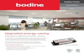 Upgraded energy-saving · 2019. 12. 5. · Upgraded energy-saving Emergency lighting transfer device The Bodine GTDU is an upgraded generator transfer device which features a dual