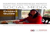 SPREAD THE WORD THIS FEBRUARY USING SOCIAL MEDIA · Twitter feed, and YouTube Channel, you can create your own status updates , tweets, and posts to increase Marfan awareness. This