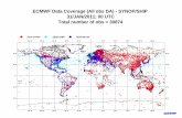 ECMWF Data Coverage (All obs DA) - SYNOP/SHIP 31/JAN/2011 ...nigam/AOSC617/ECMWF... · Total number of obs = 30874 31/JAN/2011; 00 UTC ECMWF Data Coverage (All obs DA) - SYNOP/SHIP