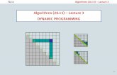 Algorithms (2IL15) – Lecture 3 DYNAMIC PROGRAMMING · 2014. 2. 10. · TU/e Algorithms (2IL15) – Lecture 3 3 Techniques for optimization . optimization problems typically involve