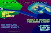 Active Voice - Microsoft...presentation which allows business owners and their employees the opportunity to discuss pertinent topics, learn from local industry leaders and, most importantly,