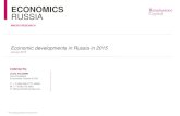 ECONOMICS RUSSIA - Московская Биржа...ECONOMICS RUSSIA Economic developments in Russia in 2015 The emerging markets investment firm January 2015 MACRO RESEARCH CONTACTS: