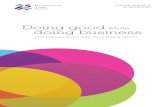 Doing good while doing business - International Trade Centre · 2018. 3. 8. · 2 Doing good while doing business The power of collaboration The United Nations’ 2030 Agenda for