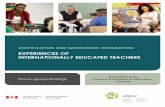 CERTIFICATION AND WORKFORCE INTEGRATION - CMEC...before coming to Canada, the process of obtaining a teaching licence in a given jurisdiction, the experience of securing a teaching