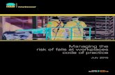 Managing the risk of falls at workplaces code of practice-July … · 2016. 1. 19. · Work on the ground or on a solid construction 10 3.1 Work on the ground 10 3.2 Work on a solid