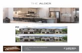 FLOORPLAN OPTIONS THE ALDER - Cardel Homes...Living Room Gas Fireplace - not available with Option #13 LIVING ROOM OPTION #12 OPTION #9B BBQ Deck - only available with elevations 'A2'