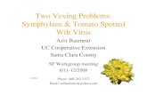 Two Vexing Problems: Symphylans & Tomato Spotted Wilt Virussfp.ucdavis.edu/files/144712.pdf · 2012. 5. 21. · Two Vexing Problems: Symphylans & Tomato Spotted Wilt Virus Aziz Baameur