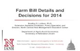 Farm Bill Details and Decisions for 2014 - Farm...Wheat Prices and PLC/CCP/ML* * Estimated national marketing year average price for 2013 projected from USDA-WAOB as of February 10,