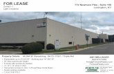 FOR LEASE 772 Newtown Pike - Suite 150 Lexington, KY · 2019. 6. 7. · LEXINGTON, KY 405 REVISIONS NUMBER DATE NOTE-© 2017 BRETT CONSTRUCTION COMPANY A RITS RESERE FOR LEASE Zoned