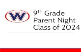 Class of 2024 Parent Night 9th Grade...Math, Bridge, SAILS Honors Geometry Honors Algebra II AP Stats IB Math HL or SL IB Math HL or SL 8th Grade Math Algebra I, Algebra I A/B Geometry
