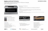 Samsung Front Control Slide-in Electric Range with Smart Dial & … · 2020. 7. 2. · Smart Dial • The new Smart Dial simplifies oven settings in a single dial and intuitively